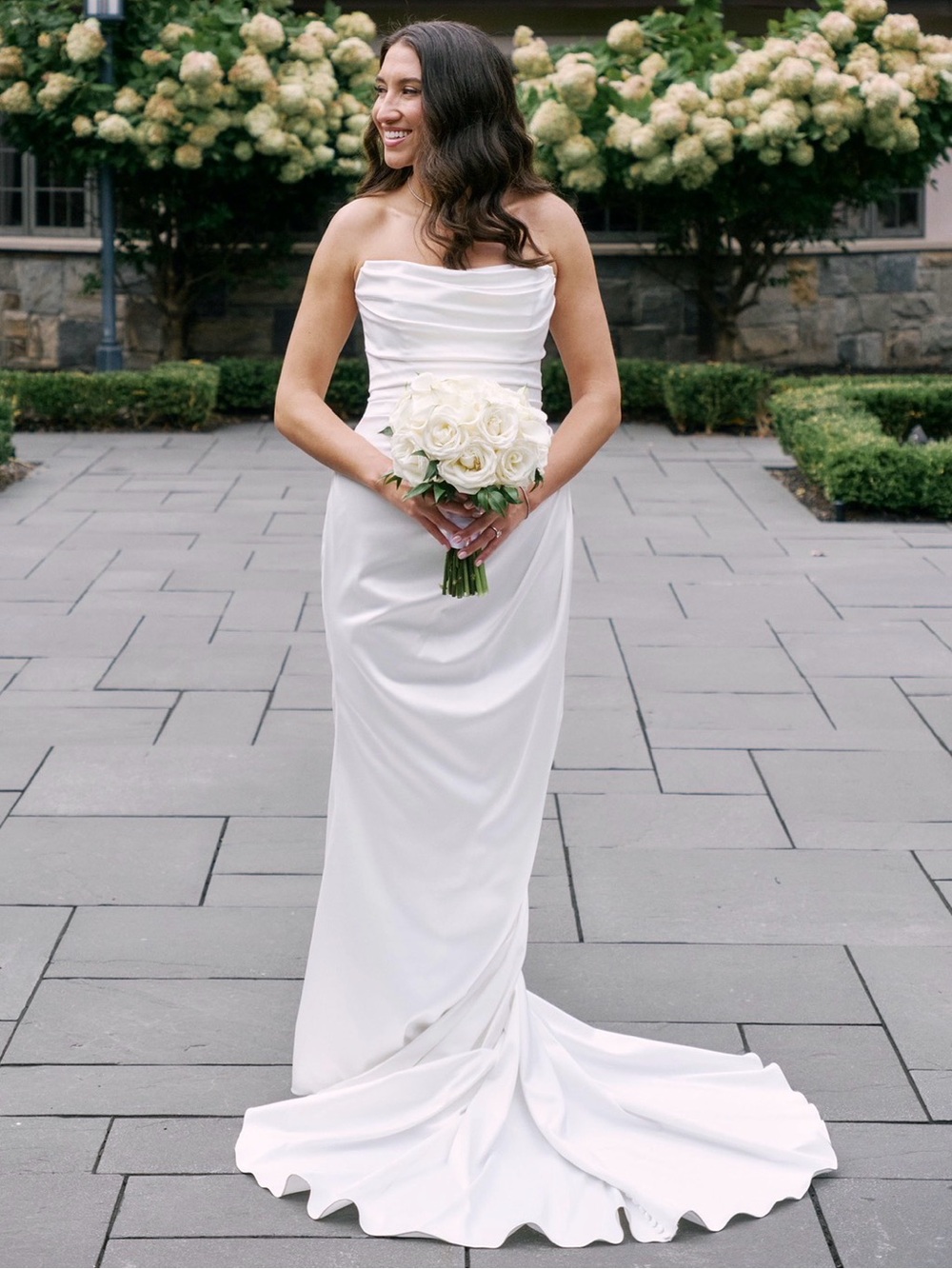 Anne Barge Naomi Wedding Dress - Custom Satin - Altered to Women’s 6